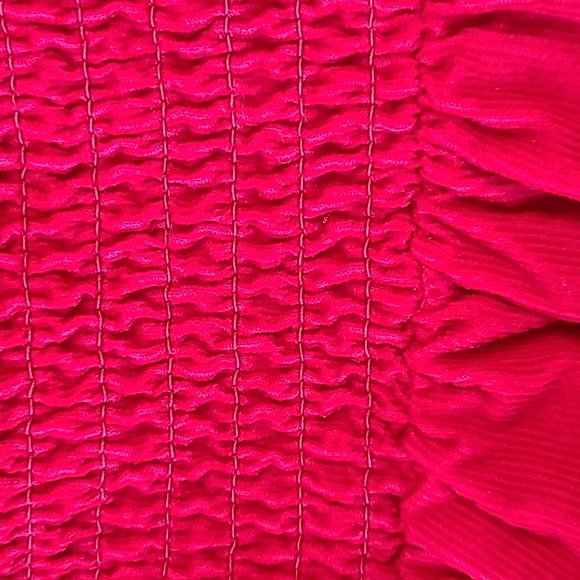 Gap Kids red smocked holiday dress. Fine wale corduroy, - Picture 7 of 8